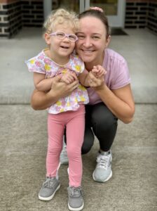 Emily con sua figlia